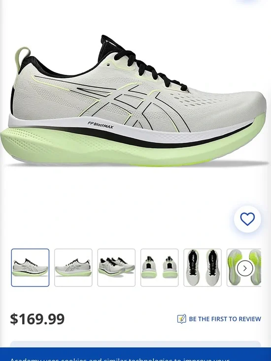ASICS Lightweight Running Shoes in Pale Green & Black - Picture 2 of 7